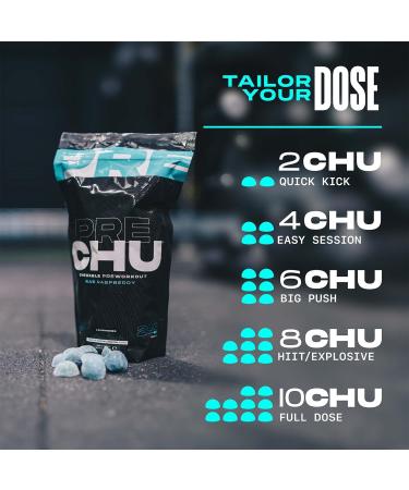 PRECHU Pre Workout Gummies Energy Release & Focus Supplements 180 Blue Raspberry Gummies for Men & Women - Buy Online on GoSupps.com