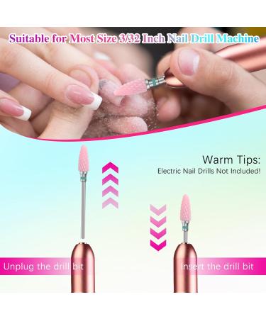 VMUGGA 11-Piece Nail Miller Attachments Set | Electric Cuticle Milling Bits for Gel & Acrylic Nails | Manicure & Pedicure Accessories for Nail Care - Buy Online on GoSupps.com
