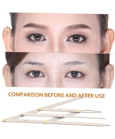 TOVINANNA Eyebrow Tools 3 Pcs Second Generation Scale Makeup Caliper Microblading Caliper Molds Stainless Steel Set Bagged 25x5x0.6cmx3pcs Silverx3pcs - Buy Online on GoSupps.com