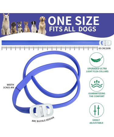 VICSOM Plant-Based Dog Collar Repellent for Small, Medium, Large Dogs - 8 Months Protection - Strong Repellency - Pleasant Aroma - Blue (2 Pack) - Buy Online on GoSupps.com