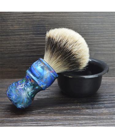 AnSafe Handmade Compact Shaving Brush - Pure Badger Hair Beard Foam Brush with Resin Handle | Best Wet Shaving Experience - Buy Online on GoSupps.com