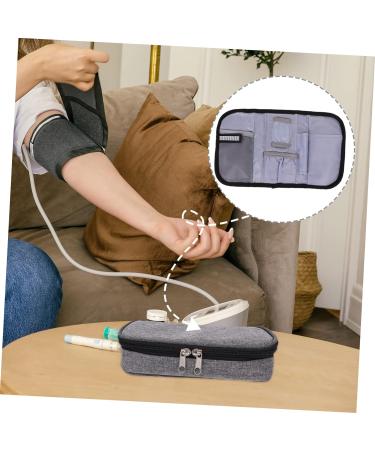 Healifty 3pcs Insulin Storage Bag Travel Ice Pack - Portable Cooler Medicine Organizer - Insulated Diabetic Supplies Case - Multi-function Drug Travel Case - Grey (21.5X12cm) - Buy Online on GoSupps.com