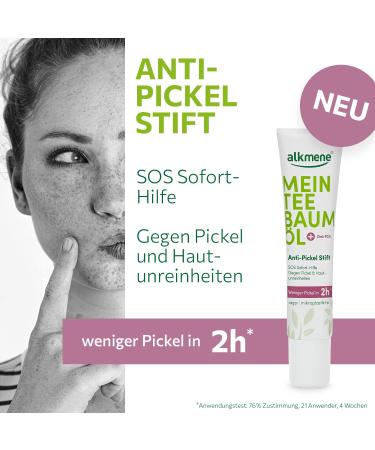 Alkmen Tea Tree Oil Anti Pimple Pen - 6x15ml | Fast Acne Relief Vegan & Natural | SOS Pimple Pencil for Blemishes - Buy Online on GoSupps.com