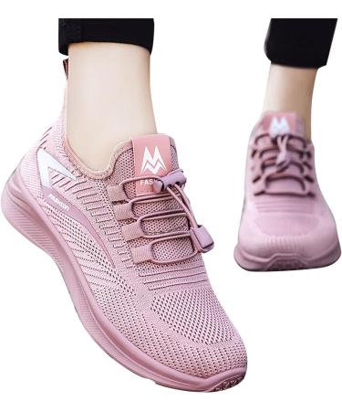 Women's Lace Sneakers - Stylish White & Pink Slip-On Shoes for Spring | Sizes 35-40 - Buy Online on GoSupps.com