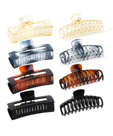 Big Claw Clips for thick hair 5.25 inch extra large clips for women strong jumbo claw clip for long curly hair non -slip shiny colors 5 inch glossy color - Buy Online on GoSupps.com