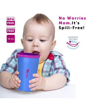 Wow Kids Original 360 Sippy Cup - Pink/Blue, 9 oz - Buy Online on GoSupps.com