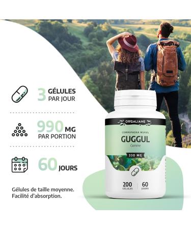 Guggul 330mg - 200 capsules - Buy Online on GoSupps.com