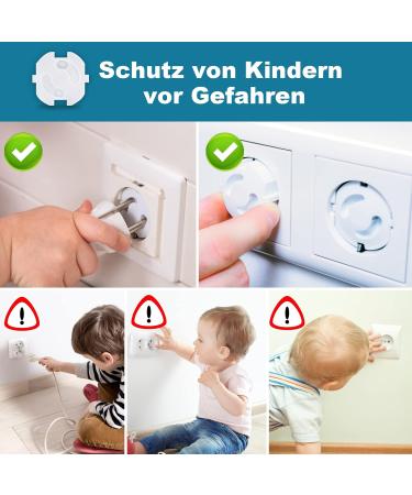 Shop PHAVESAS Child Locking Sockets - 12 Pack Safe Socket Fuses for Babies & Kids - Buy Online on GoSupps.com