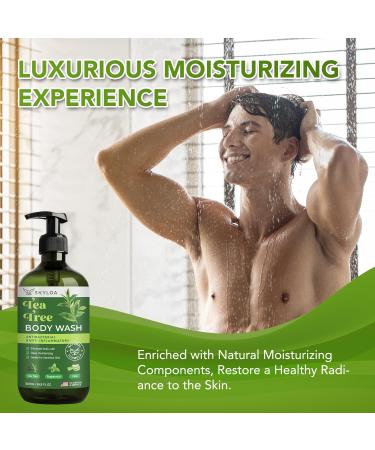 Antifungal Body Wash | Tea Tree Oil Soap for Jock Itch Acne Ringworm & More - 500ml | Natural & Effective - Buy Online on GoSupps.com