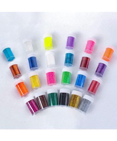 Fogawa 24pcs Glitter Powder Set (480g) - Colorful Craft Glitter for Kids Tinkering & Easter Eggs - Buy Online on GoSupps.com