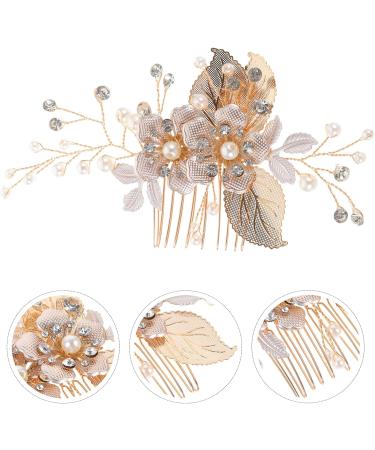 Ipetboom Aesthetic Hair Accessories Hair Comb Alloy Hollow Out Bridesmaid Headgear Hair Comb Wedding - Buy Online on GoSupps.com