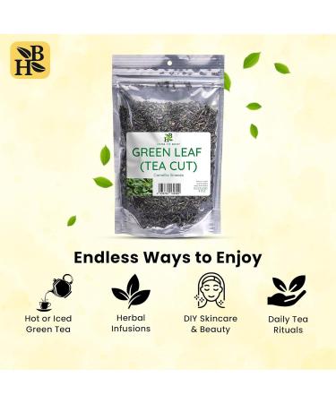 Herb To Body Green Tea Leaves Cut 4 oz Wildcrafted Camellia Sinensis Loose Leaf Green Tea for Herbal Brews and Traditional Uses - Buy Online on GoSupps.com