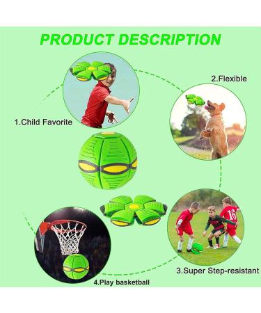 UFO Magical Flying Saucer Ball - Frisbee Dog Toys for Training & Play | Green - Buy Online on GoSupps.com