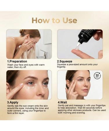 KAZIPA Instant Eye Tightener Cream Temporary Under Eye Firming & Lifting Cream Anti Aging For Dark Circles Wrinkles Fine Lines Undereye Bags Treatment And Puffiness Removal 1 Fl Oz - Buy Online on GoSupps.com