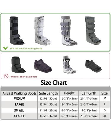 Waterproof Walking Boot Cover for Medical Cast - Tall Fracture Boot & Surgical Recovery Foot Protector for Men & Women - Large Black Outdoor Rain/Snow Accessory - Buy Online on GoSupps.com