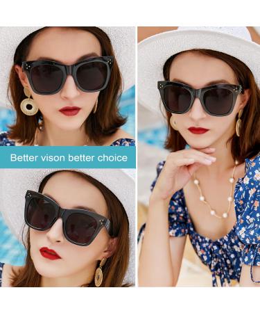 Shop Oversized Cat Eye Reading Glasses for Women - 2.5 UV Protection - Designer Black Readers - Buy Online on GoSupps.com