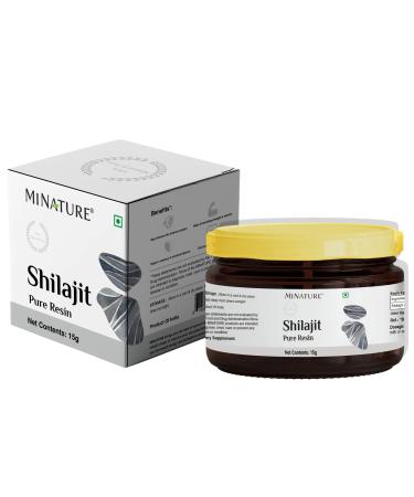 Pure Shilajit Resin | Naturally sourced Shilajit | 15 g (0.51 fl oz) | Contains Spoon | Over 80 Minerals Amino Acids | Natural Source of Fulvic Acid