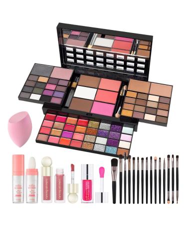 74 Colors Makeup Kit - Makeup Sets - Makeup palettes with 36 Eyeshadow - All in One Makeup Kit for Women and Girls Full Kit for Valentine's Day Gifts SET0