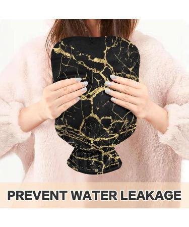 Golden Marble Hot Water Bottle - 1L Heat Relief for Hand & Foot Warmth | Ideal for Pregnant Women - International Shipping - Buy Online on GoSupps.com