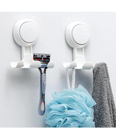 Kasmole Razor Holder | Self-Adhesive Shower Hook for Luffa Towels Hats & Coats - Reusable Wall Hooks for Organized Bath & Shower Space - Buy Online on GoSupps.com