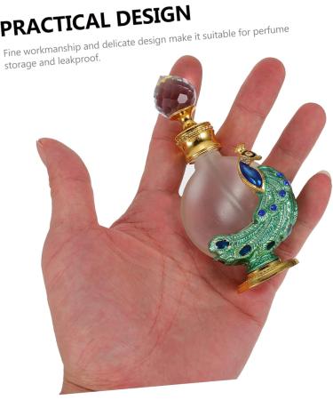 DOITOOL 1pc Peacock Essential Oil Bottle Womens Fragrances Perfume Bottle Empty Bottle for Perfume Travel Cosmetic Containers Dispenser Container Jewelry Glass Liquid Miss - Buy Online on GoSupps.com