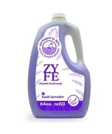 ZYFE Vitamin Hand Soap Refill | Liquid Hand Soap | Natural Plant Derived Moisturizing Handsoap with Essential Oil Fragrance Hush Lavendar | Soft Hand Wash for Kitchen & Bathroom | Lush Soft Soap 64oz Hush Lavendar 64 Oun... - Buy Online on GoSupps.com