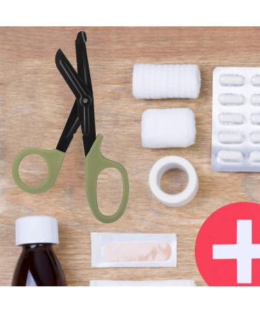 Buy EMT Trauma Scissors - Medical Scissors with Non-Stick Blades | Stainless Steel Green - Ideal for First Aid & Emergency Care - Buy Online on GoSupps.com