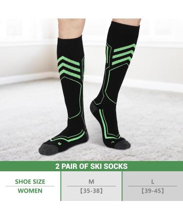 YTORGR Ski Socks - Warm Slip-Resistant Pilling-Free Thermo Socks for Men & Women | Sizes 39-45 | Perfect for Snowboarding & Winter Activities - Buy Online on GoSupps.com