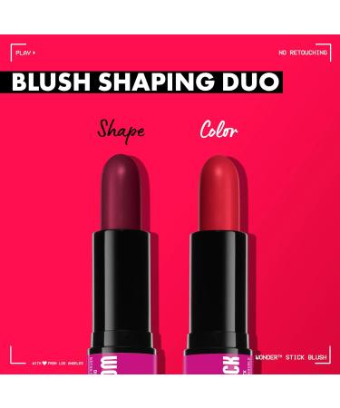 NYX Professional Makeup Rouge - Vegan Hyaluronic Acid Wonder Stick in Bright Amber & Fuchsia (8g) | Moisturizing & Mixable Texture - Buy Online on GoSupps.com