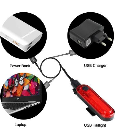 USB Rechargeable Bright Bike Tail Lights - 4 Light Modes - Easy Install - 2 Pack - Buy Online on GoSupps.com