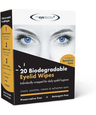 Eye Doctor Eyelid Wipes 260x - Gentle Single-Use Wipes for Sensitive Eyes, Dry Eyes, Blepharitis & MGD - Preservative-Free and Biodegradable - 260 Count - Buy Online on GoSupps.com