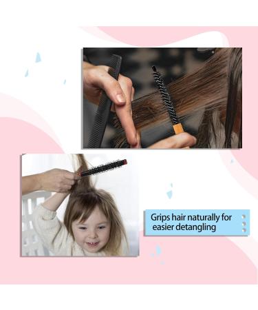 Buy 2-Piece Mini Round Brush Set | Professional Hairbrush & Mini Hair Dryer Brush for Thin Hair | Perfect for Ponytails & Beards | Red & Yellow - Buy Online on GoSupps.com