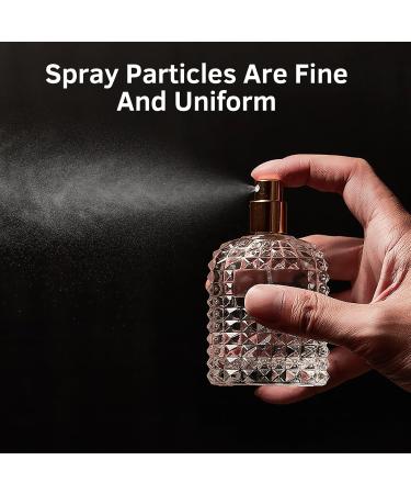 HXRYAGi 50ml Refillable Clear Glass Luxury Spray Perfume Bottle Empty Atomizer Bottle Makeup Tool (50ML Gold & Silver) 50 ml Gold & Silver - Buy Online on GoSupps.com