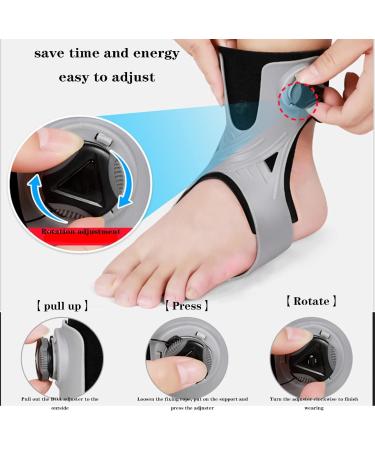 Buy Adjustable Foot Drop Orthotic Brace - Ankle Support for Plantar Fasciitis | Pain Relief & Improved Walking Gait - Large Right Foot - Buy Online on GoSupps.com