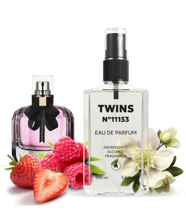 TWINS Impression of Mon Paris | Perfume for Women Eau de Parfum | No.11153 | 3.4 Fl Oz / 100 ml Yves Saint Laurent Mon Paris Impression
