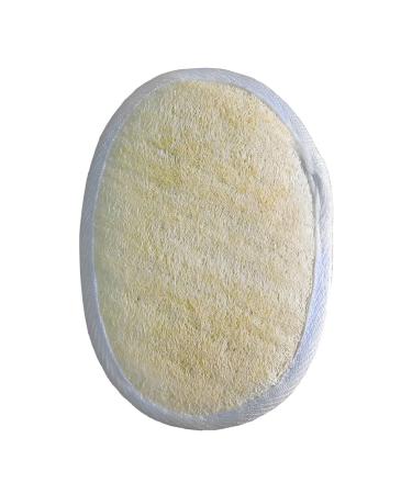 PresenceHHH Exfoliating Body Scrubber for Bath Spa and Shower Natural Loofah Sponge for Men and Women Deeply Cleanses and Removing Dead Skin - Oval in Po Bag (14.5x10cm)