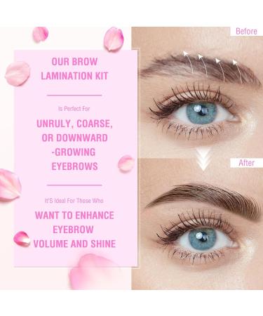  5 in 1 Brow Lift Kit Eyelash Lifting Kit Black and Dark Brown Brow Lift and Lash Lifting Set for Trendy Fuller Brows & Curler Eyelashes - Buy Online on GoSupps.com