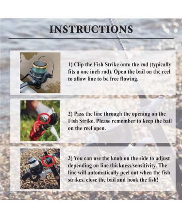 Bullet Ant Sports Fish Strike Bite Indicator Fishing Rod Clip On - 3 Pack | Fishing Gift - Buy Online on GoSupps.com