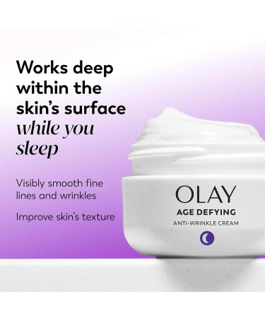 Olay Age Defying Anti-Wrinkle Night Cream 2 Ounce (Pack of 2) - Buy Online on GoSupps.com
