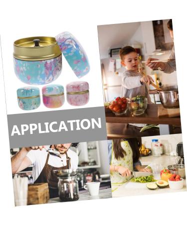 PRETYZOOM 4pcs Loose Powder Can Empty Tea Holder Make up Holder Metal Tea Delicate Tea Jar Tool Miss Simple - Buy Online on GoSupps.com
