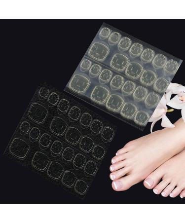 Press on Nail Sticky Tabs - 50 Sheets Thin Nail Glue Stickers | Waterproof Acrylic Jelly Adhesive Tabs for Professionals or Beginners Double Sided Hondony Toes (Yellow) - Buy Online on GoSupps.com