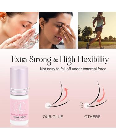 ALLOVE Fast Drying Eyelash Extension Glue | 7-8 Weeks Retention | Professional Grade - Buy Online on GoSupps.com