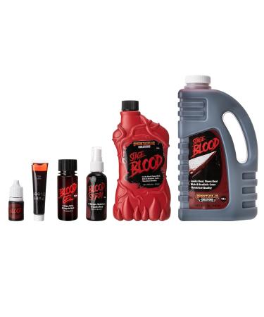 Spooktacular Creations 18 oz Liquid Latex & Vampire Blood - Perfect Fake Blood for Halloween Costumes & Makeup - Buy Online on GoSupps.com