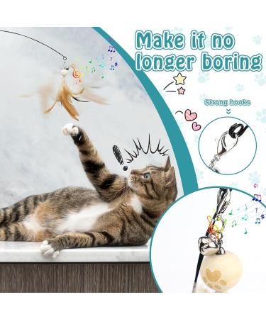GMMG Interactive Intelligence Cat Toys Kitten Wand Feathers for Small Large Cats - Buy Online on GoSupps.com