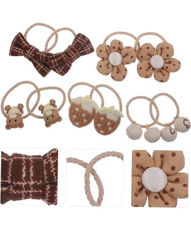 Didiseaon 5 Pairs Small Rubber Band Cute Hair Ties Hair Ties for Girl Hair Ties for Little Girl Ponytail Holder Cute Hair Accessories Fabric No Hair Damage Decorate Girl Child - Buy Online on GoSupps.com