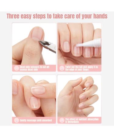 Nail Oil Pen 360 Nail Growth Oil Rose Scented Cuticle Oil for Nails Nail Care Pen for Moisturizing Cuticle Oils - Buy Online on GoSupps.com