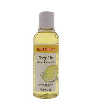 Burts Bees Body Oil - Lemon and Vitamin E Unisex Oil 5 oz White