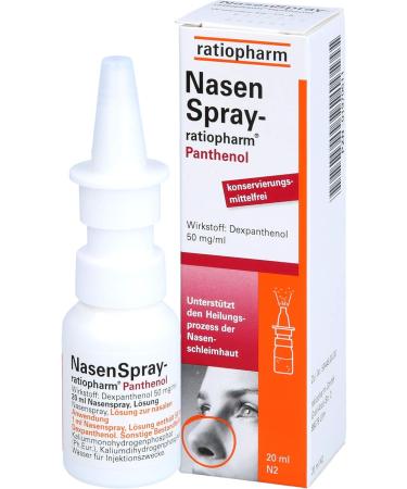 NasenSpray ratiopharm Panthenol 20 ml - Nourishing & Healing Nasal Spray for Instant Relief - Buy Internationally - Buy Online on GoSupps.com