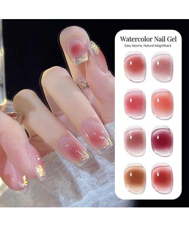 Marble Nail Ink Long-Lasting Glue Natural Spreading Effect Nail Gel - For Spring Summer Valentine's Day Birthday Party Holiday Home Travel Women Girls - Buy Online on GoSupps.com