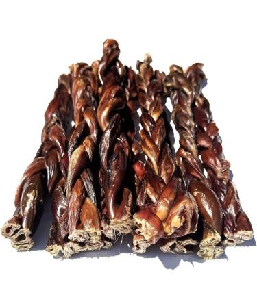 Beef Esophagus - Braided Beef Esophagus Dog CHEW Treats - (12 INCH 5 Pack Approx. 448 Grams) - Single Ingredient Beef Esophagus - 100% Natural - Rich in GLUCOSAMINE and CHONDROITIN 89.6 g (Pack of 5) - Buy Online on GoSupps.com